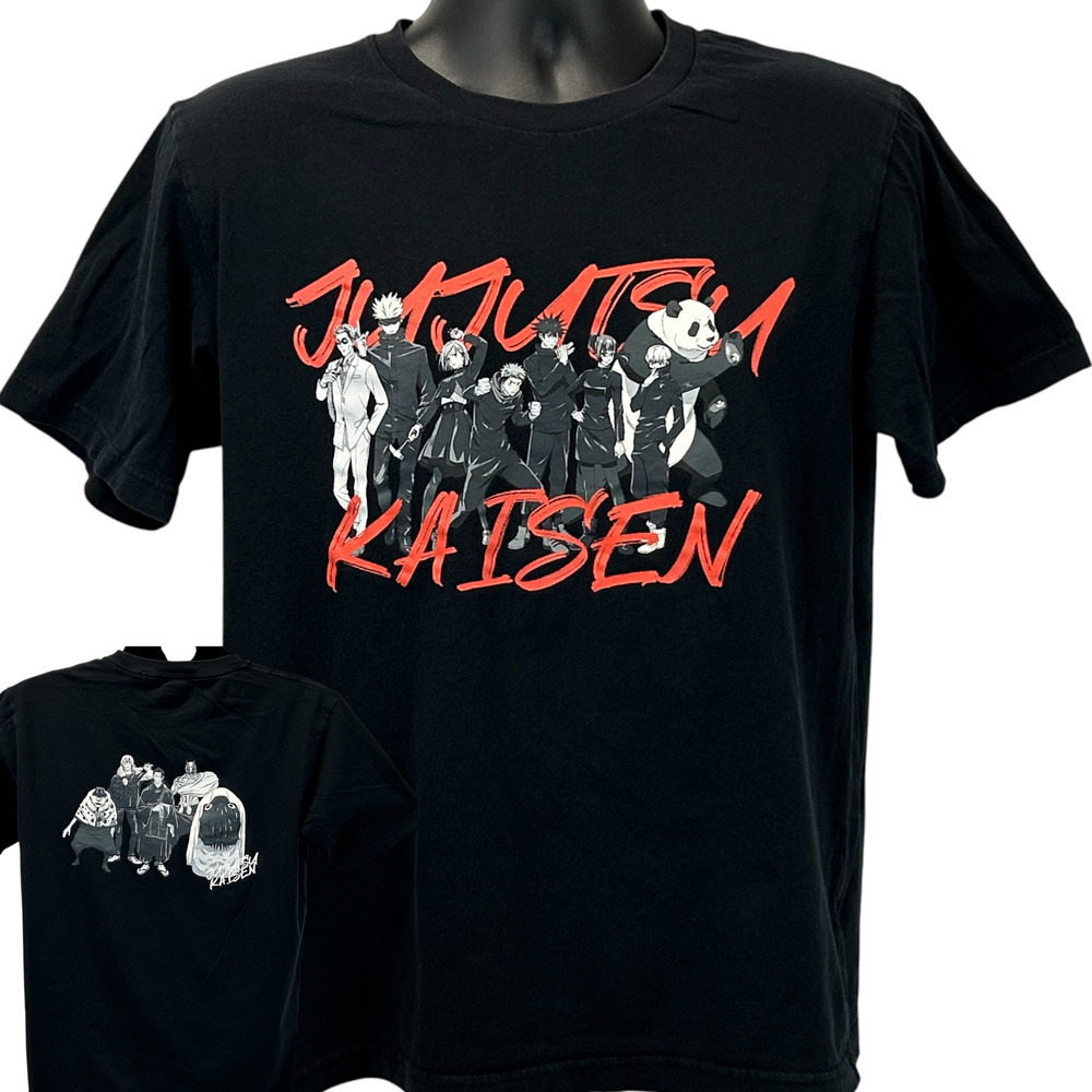 Jujutsu Kaisen T Shirt Magna Anime Gege Akutami UNIQLO Black Unisex Tee M Medium